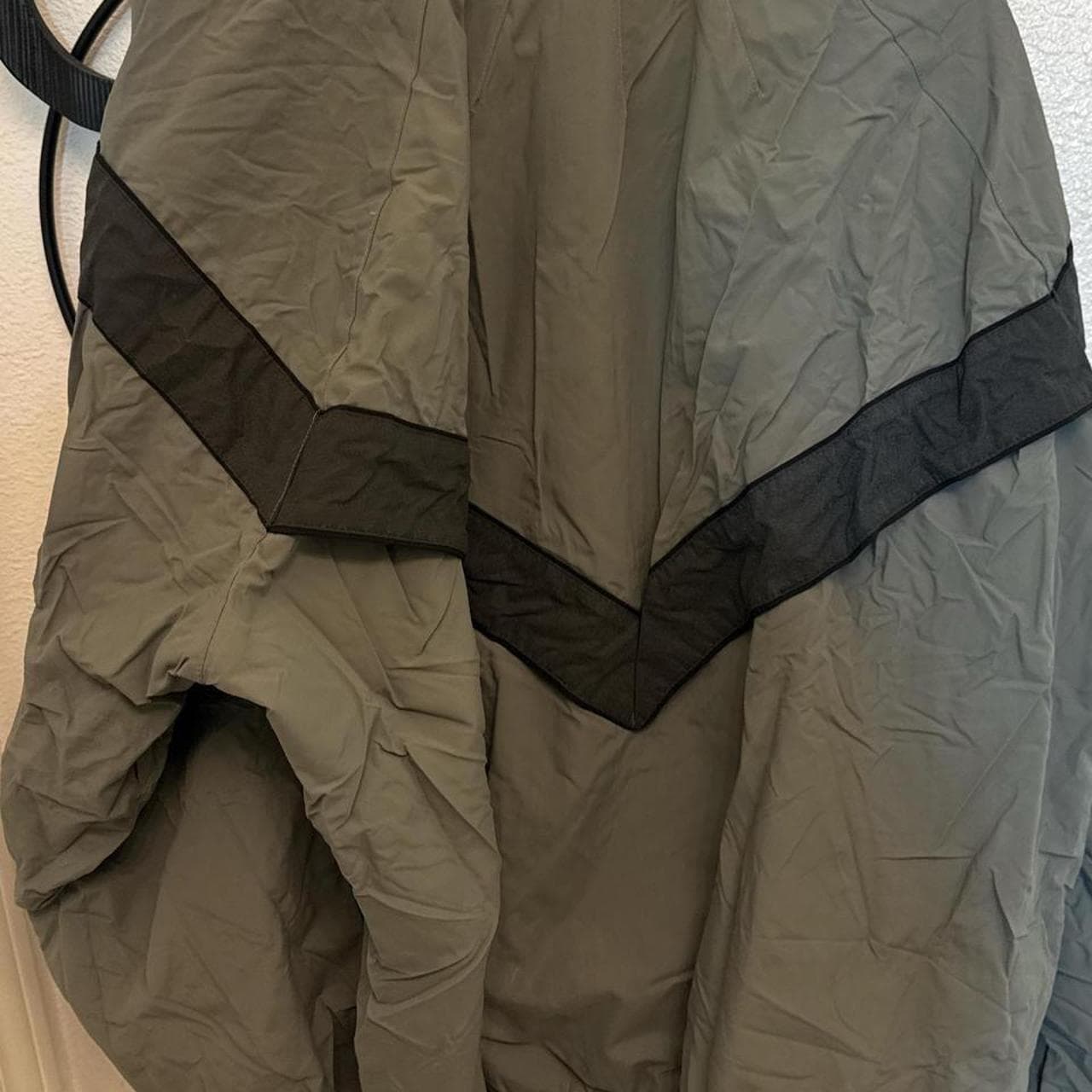 Vintage 90s–00s Army PT windbreaker jacket — grey & black — photo 3