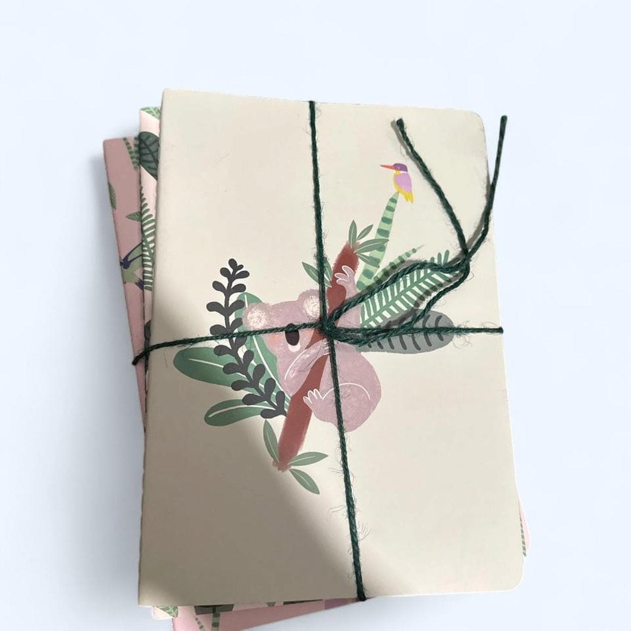 Set of 3 unused notebooks from Germany — cute animal covers