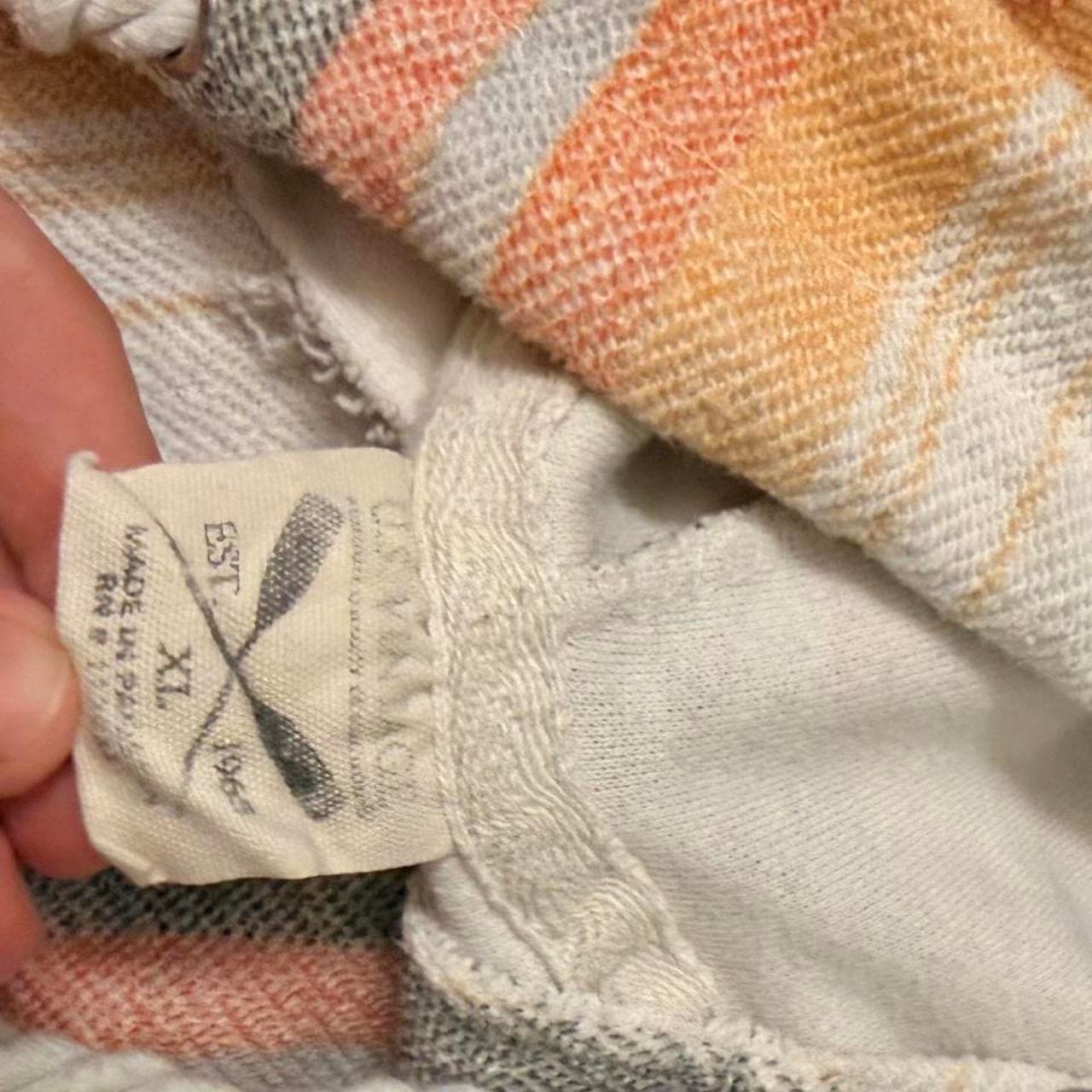Hippie baja striped pullover hoodie — oversized, size XL — photo 2