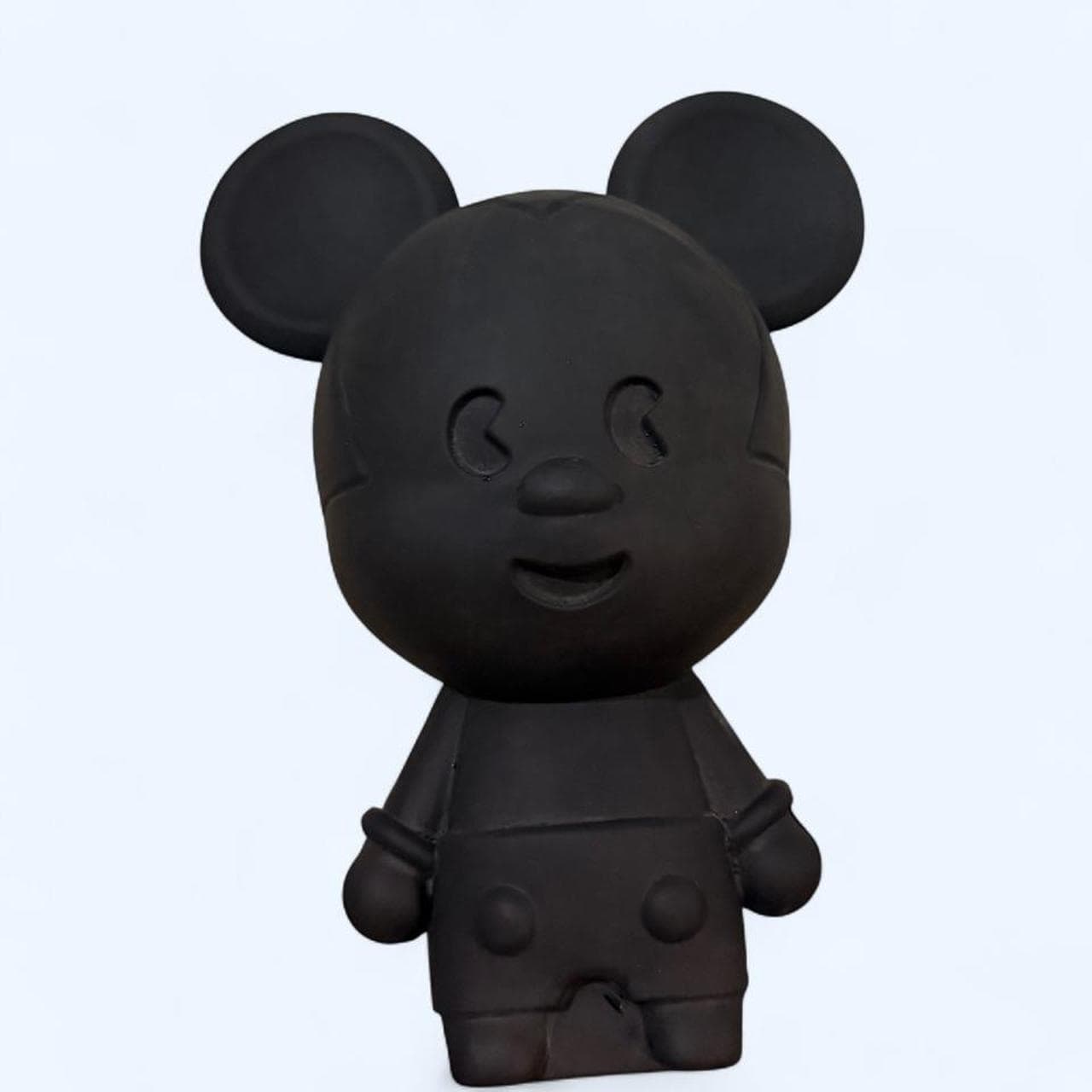 Silicone Mickey Mouse pencil case — black 3D pouch