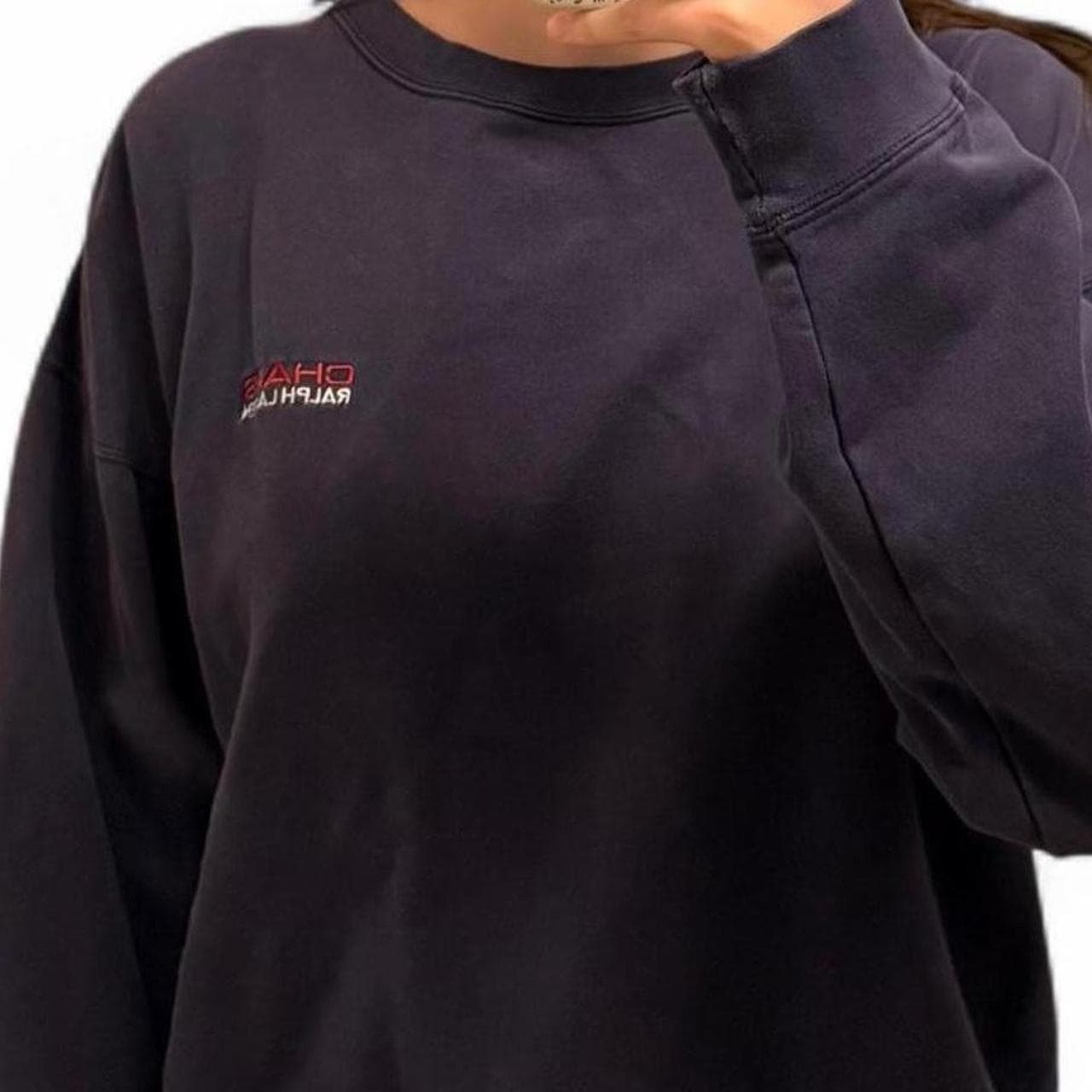 Chaps Ralph Lauren cropped crewneck — hard-to-find vintage