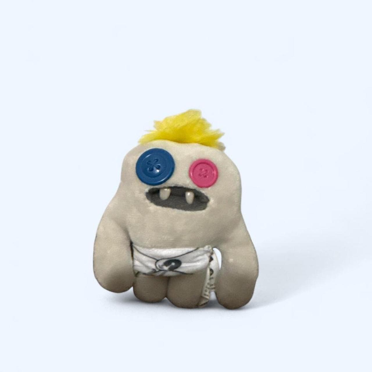 White Baby Fuggler — rare button eyes, harder to find